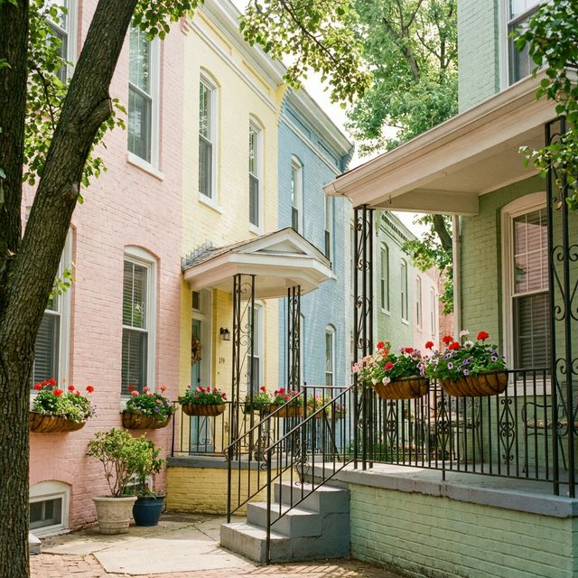 Canton Baltimore waterfront rowhomes